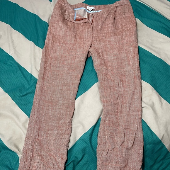 Red Woven TopShop Pants - Picture 1 of 5